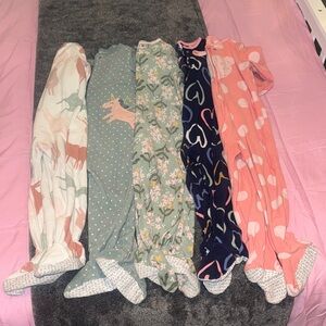 Carters 5pc Footed Pajamas